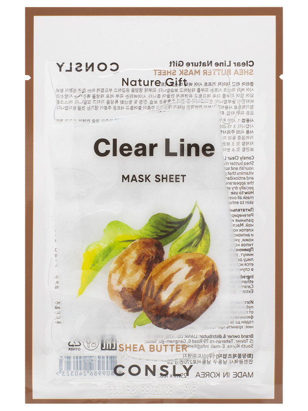 Clear Line Тканевая маска Питательная с маслом ши 25мл