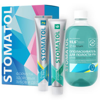 Набор (Зубная паста Calcium 100г + Зубная паста Soft Whitening 100г + Ополаскиватель Calcium 500мл)