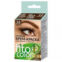 Fito Color Крем-краска для бровей и ресниц Коричневая