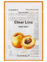 Clear Line Тканевая маска Увлажняющая с экстрактом персика 25мл