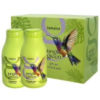 Jungle Green Jamaica Подарочный набор Орхидея и груша (Шампунь для волос 250мл + Гель для душа 250мл)