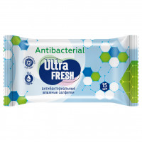 Салфетки влажные Antibacterial 15шт