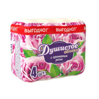 Душистое облако Мыло с ароматом Розы 4*70г