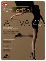 Колготки Attiva 40den, Nero черный 2р