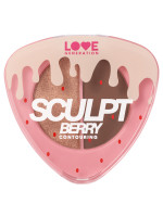 Палетка для контуринга лица SculptBerry, тон 02 berry dream / тёмно-коричневый, золотистый