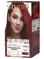 Стойкая крем-краска 3D Holography, тон 6.5 Рубиново-красный