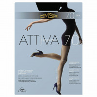 Колготки Attiva 70den, Nero черный 2р